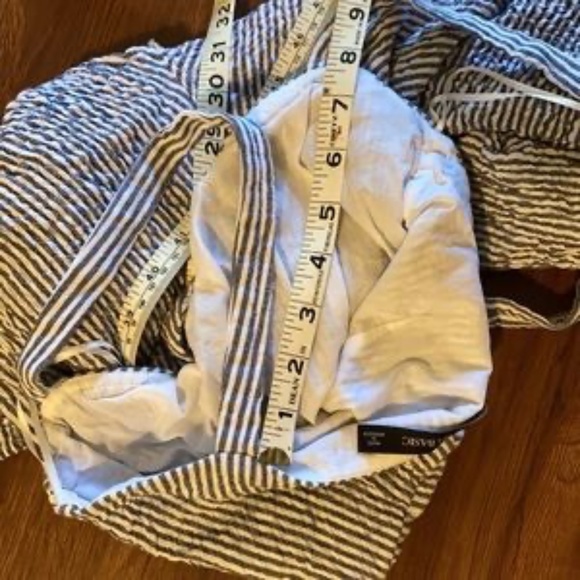 Zara Twist Front Blue & White Striped Jumpsuit - Picture 8 of 9